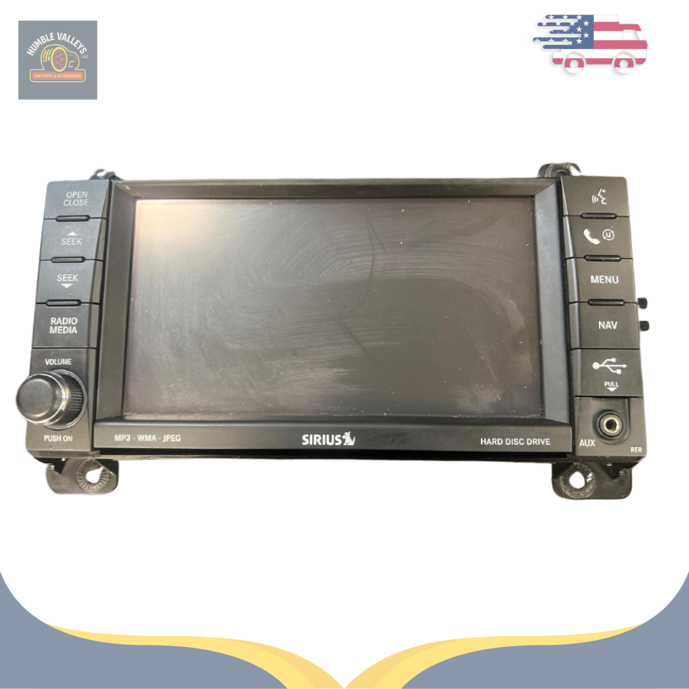 2011 Jeep Grand Cherokee Radio Receiver Display Screen Navigation ID RER OEM — view 1