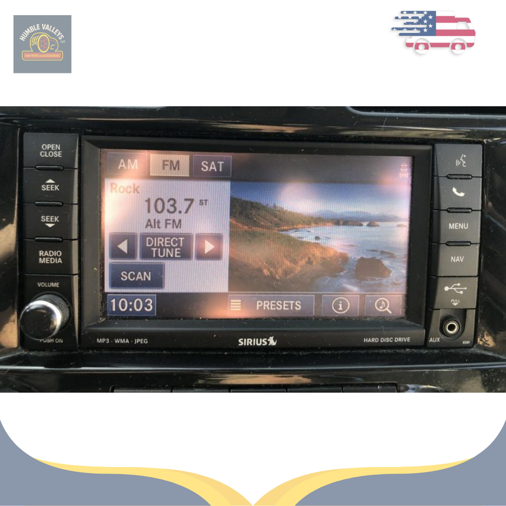 2013 Chrysler 200 AM-FM-CD-DVD-H<wbr/>DD Navigation UConnect Radio RHR OEM 13 — view 2