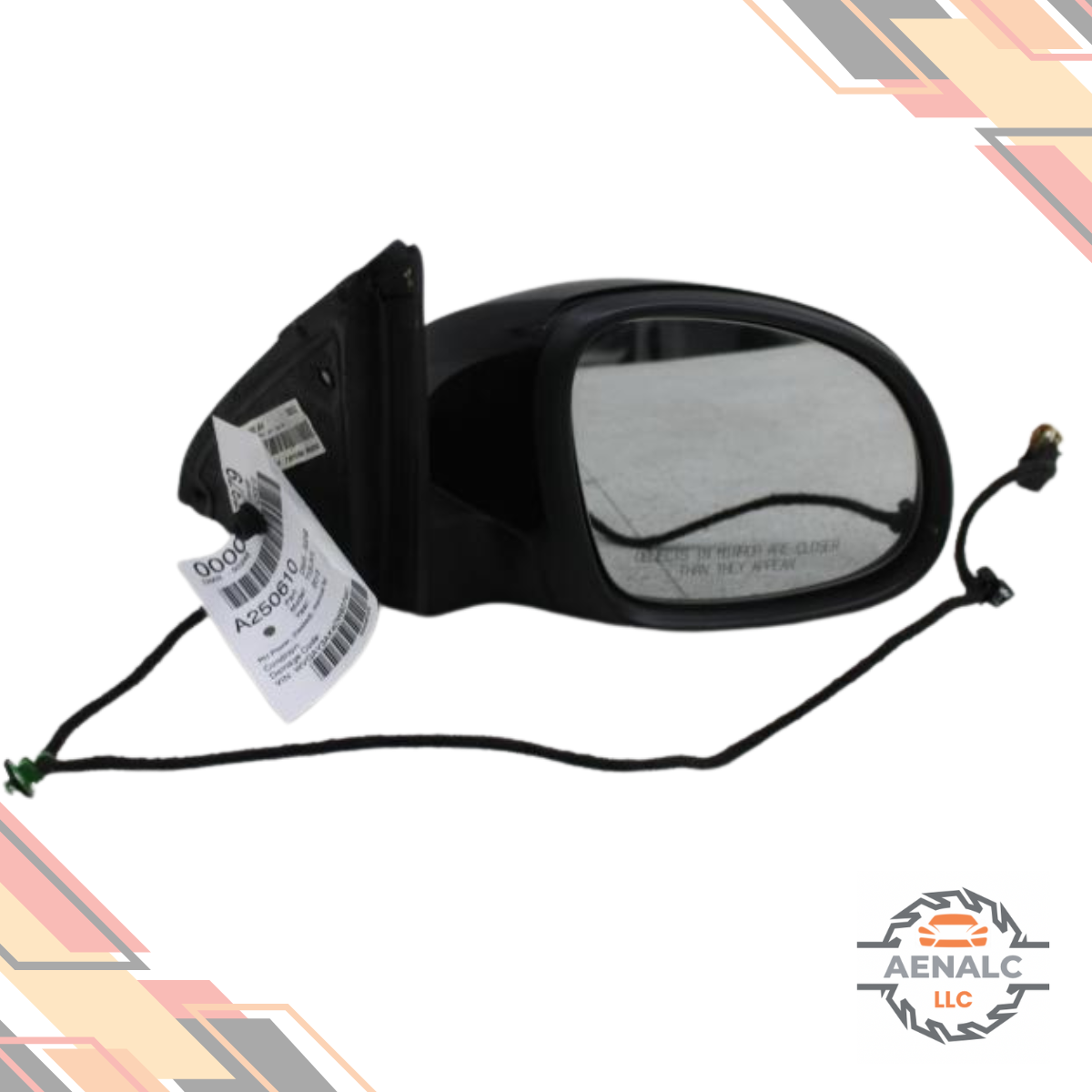2009–2018 Volkswagen Tiguan Passenger Right Side View Door Mirror Assembly Black — view 2