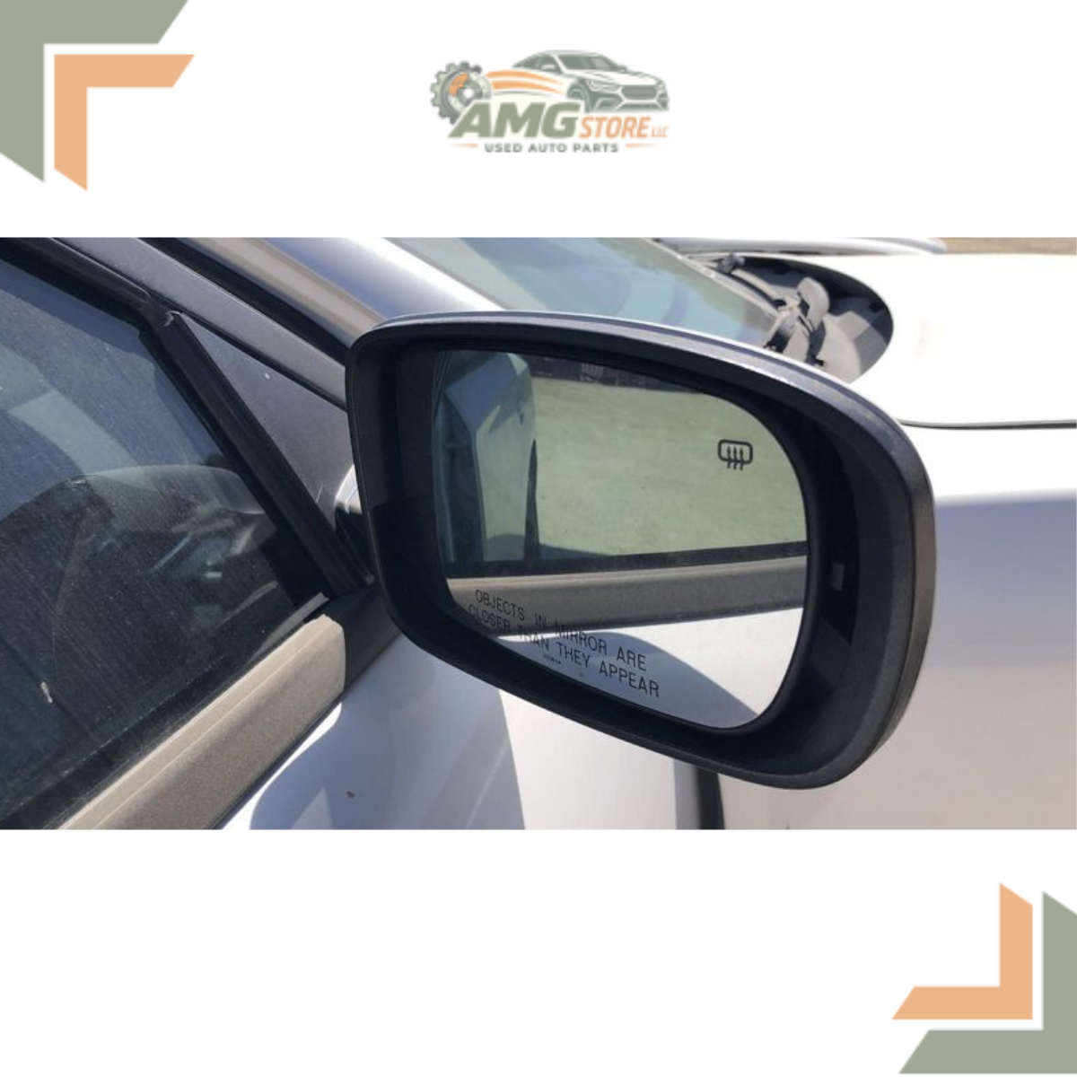 2015–2020 Dodge Charger Right Passenger Side View Door Mirror Power White OEM RH — view 5