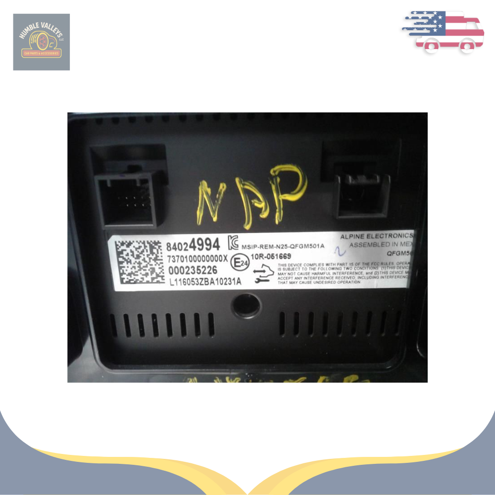 2016–2017 Chevrolet Malibu or VOLT Radio Display Screen Audio Controller 8" inch OEM — view 3