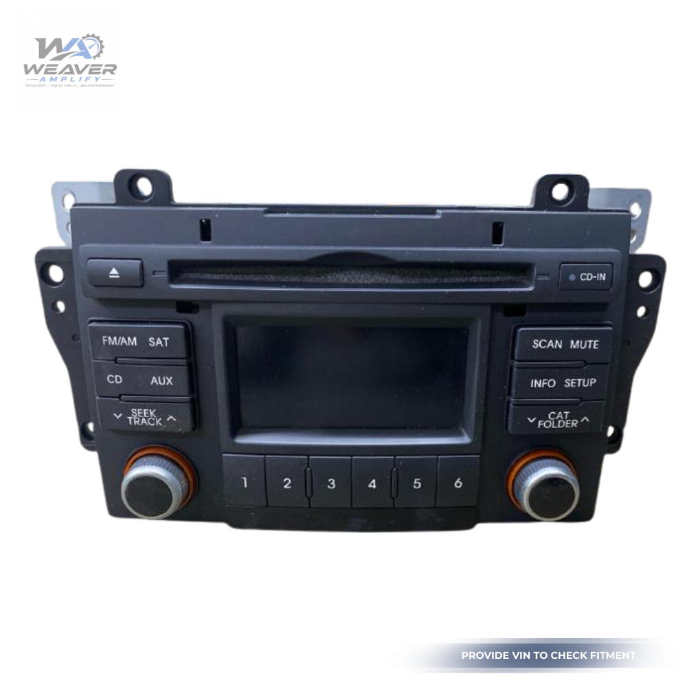 2010–2013 Kia FORTE Radio Display Receiver AM FM CD MP3 BT SAT Sedan & Coupe OEM — view 1