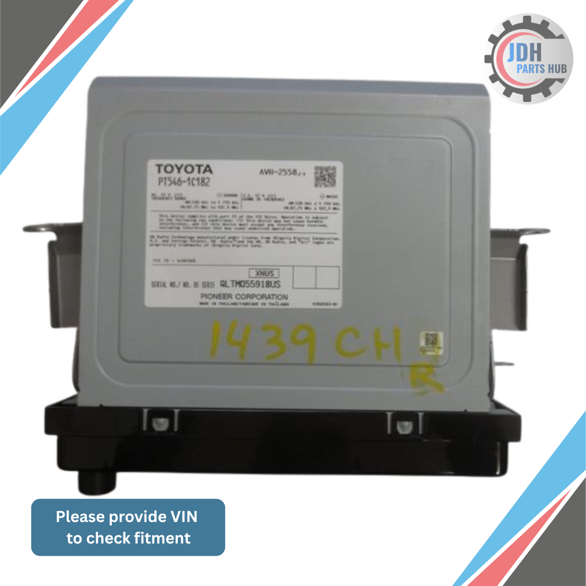 2018 Toyota C-HR Radio Display Screen Receiver OEM — view 2