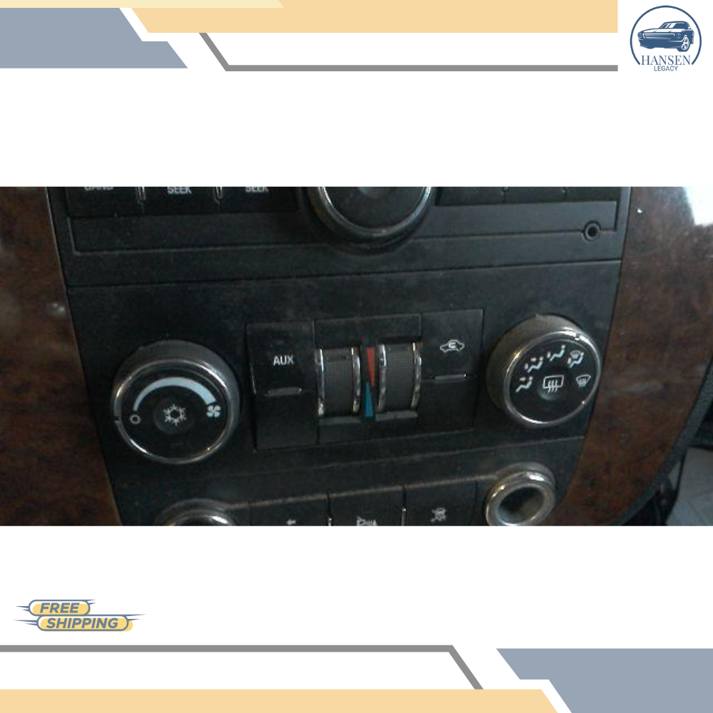 2007–2009 Chevrolet Tahoe A/C AC Heater Temperature Controls 07 08 09 — view 2