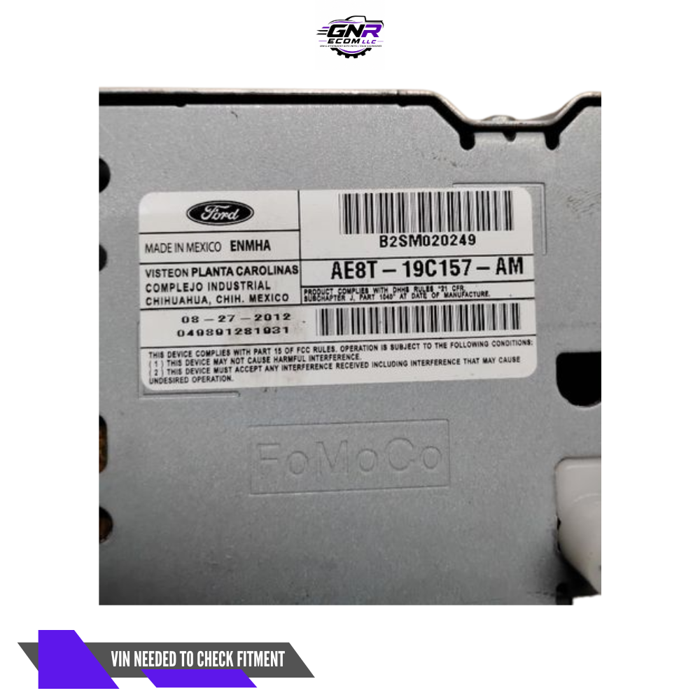 2011–2013 Ford Fiesta AM FM CD Player Satellite Radio Receiver AE8T-19C157-AA — view 5