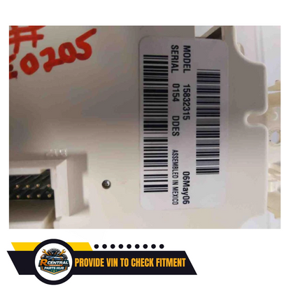 2005–2007 Chevrolet Silverado 1500 Climate AC Heater Temperature Control OEM — view 3