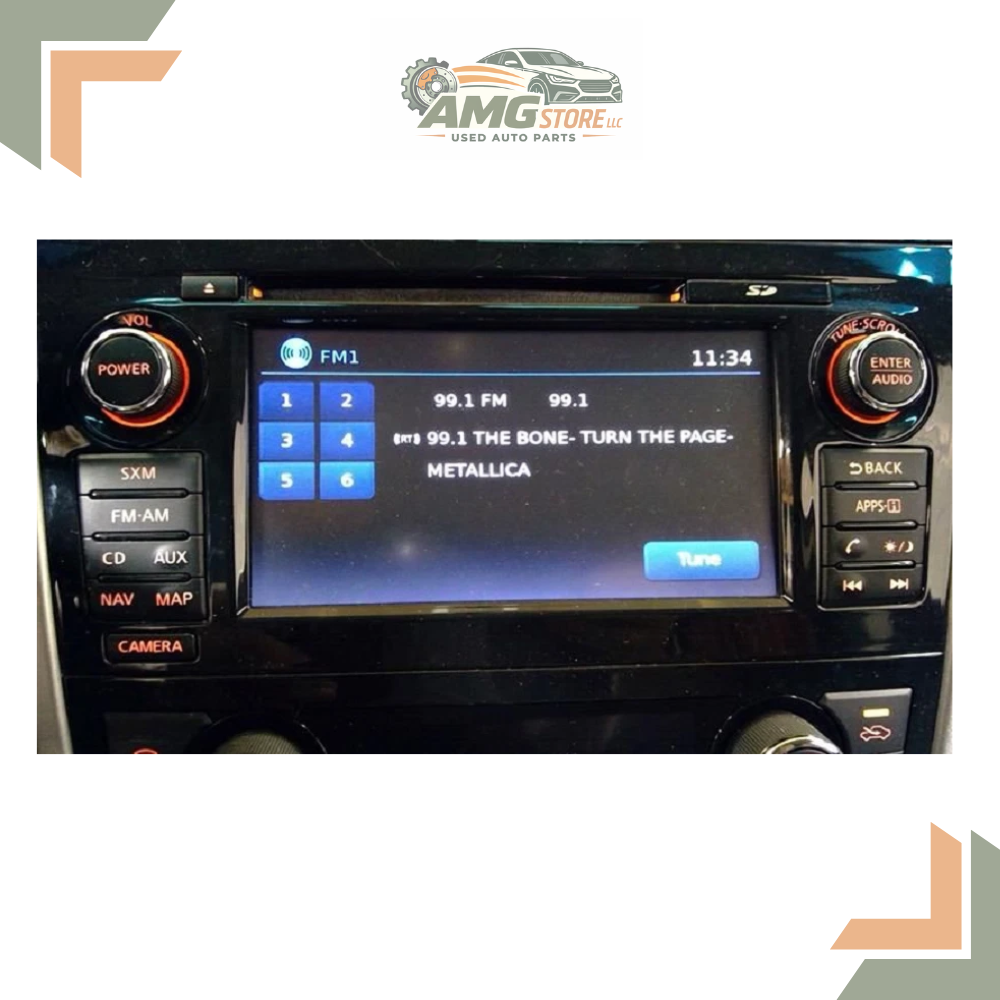 2015 Nissan Altima AM FM CD Player Radio Receiver with Navigation & Display OEM — view 4