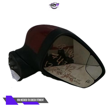 2011–2019 Ford Fiesta Right Passenger Side Door Mirror Red Heated OEM — view 2