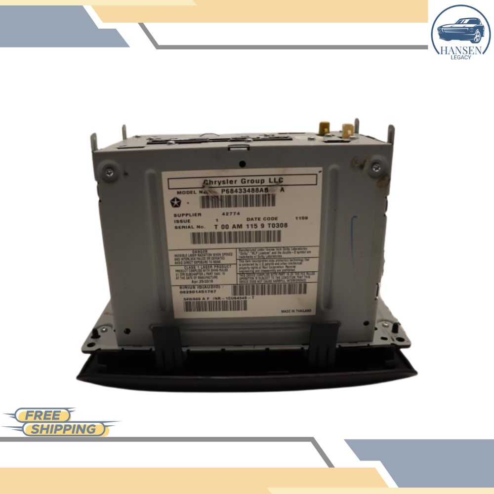 2013–2019 DODGE Caravan AM FM CD Navigation Radio Player Display Screen OEM RHB — view 4
