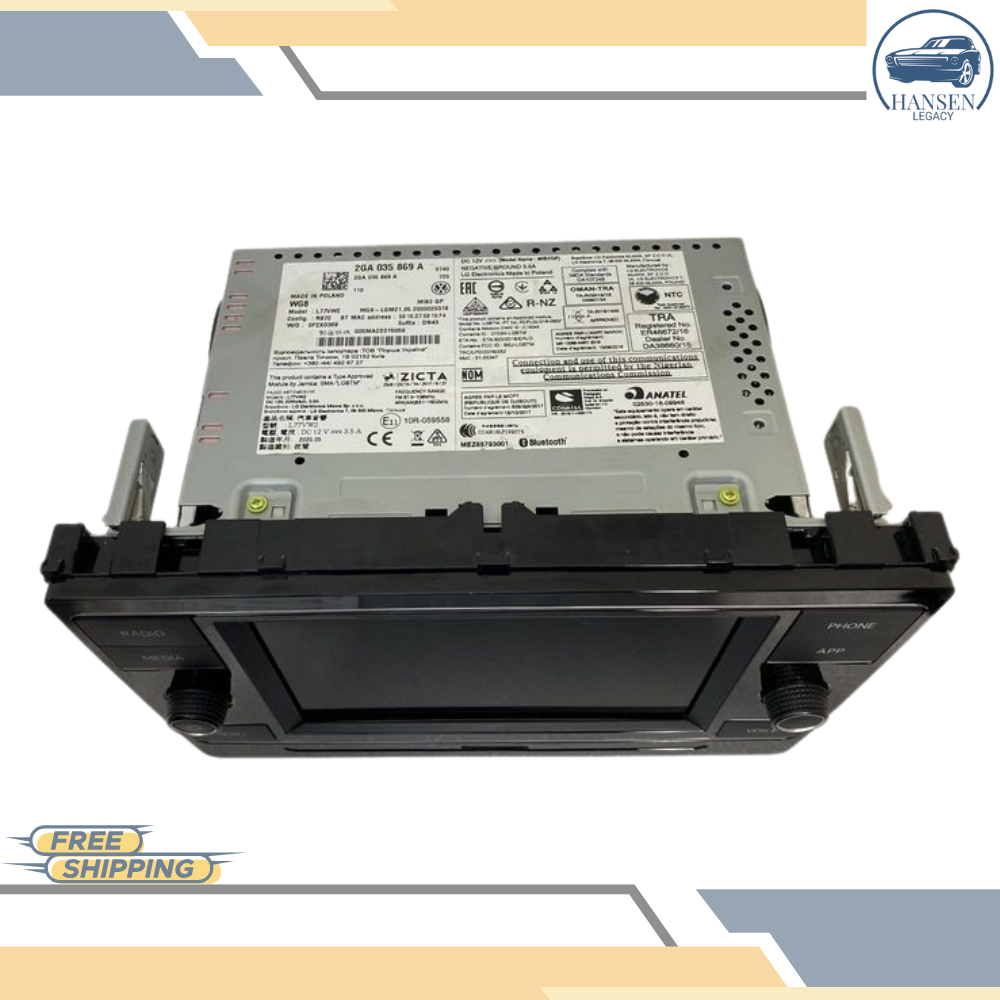 2019–2024 Volkswagen Jetta Radio Receiver Display Screen OEM — view 2