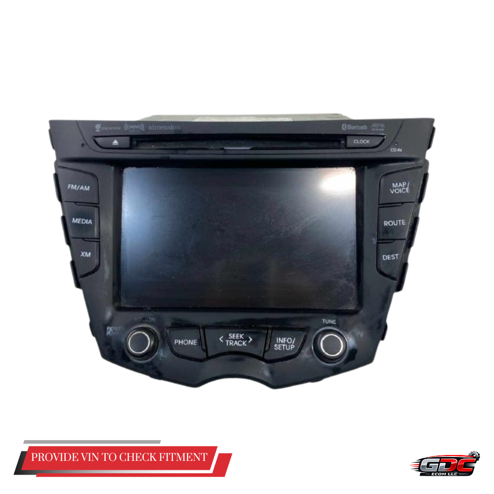 2012–2015 Hyundai Veloster Radio Receiver Display Screen with Navigation OEM — view 1