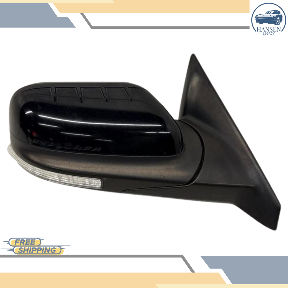 2011–2015 Ford Explorer Right Passenger Side View Door Mirror Power Black OEM — view 1