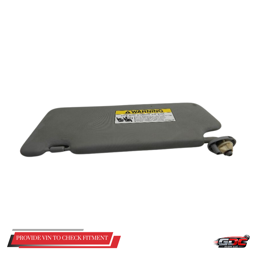 2012–2015 Honda Civic RH Passenger Sunvisor with Mirror Gray OEM — view 3