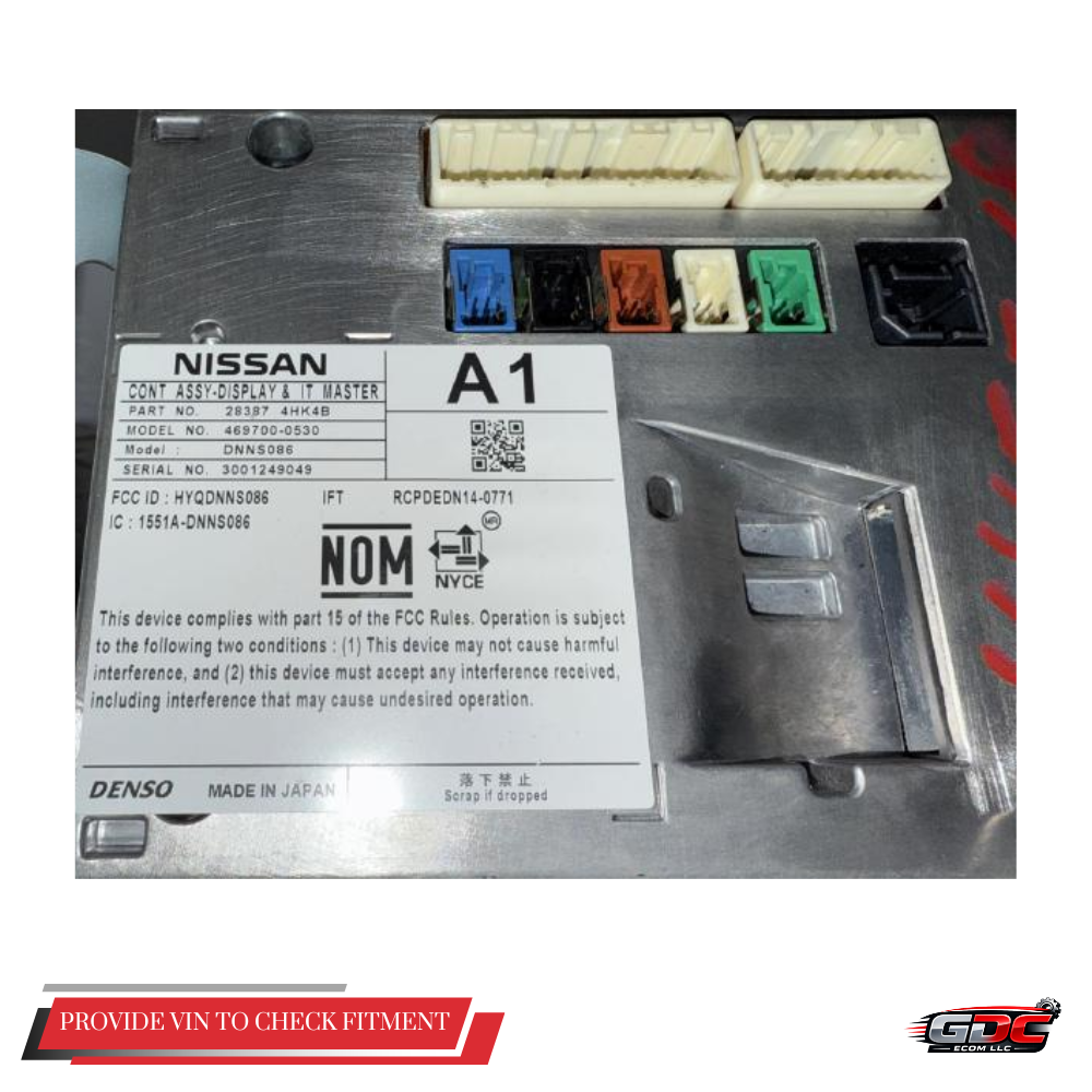 2018–2019 Infiniti Q50 Q60 Information Display Screen Navigation Dash OEM — view 3
