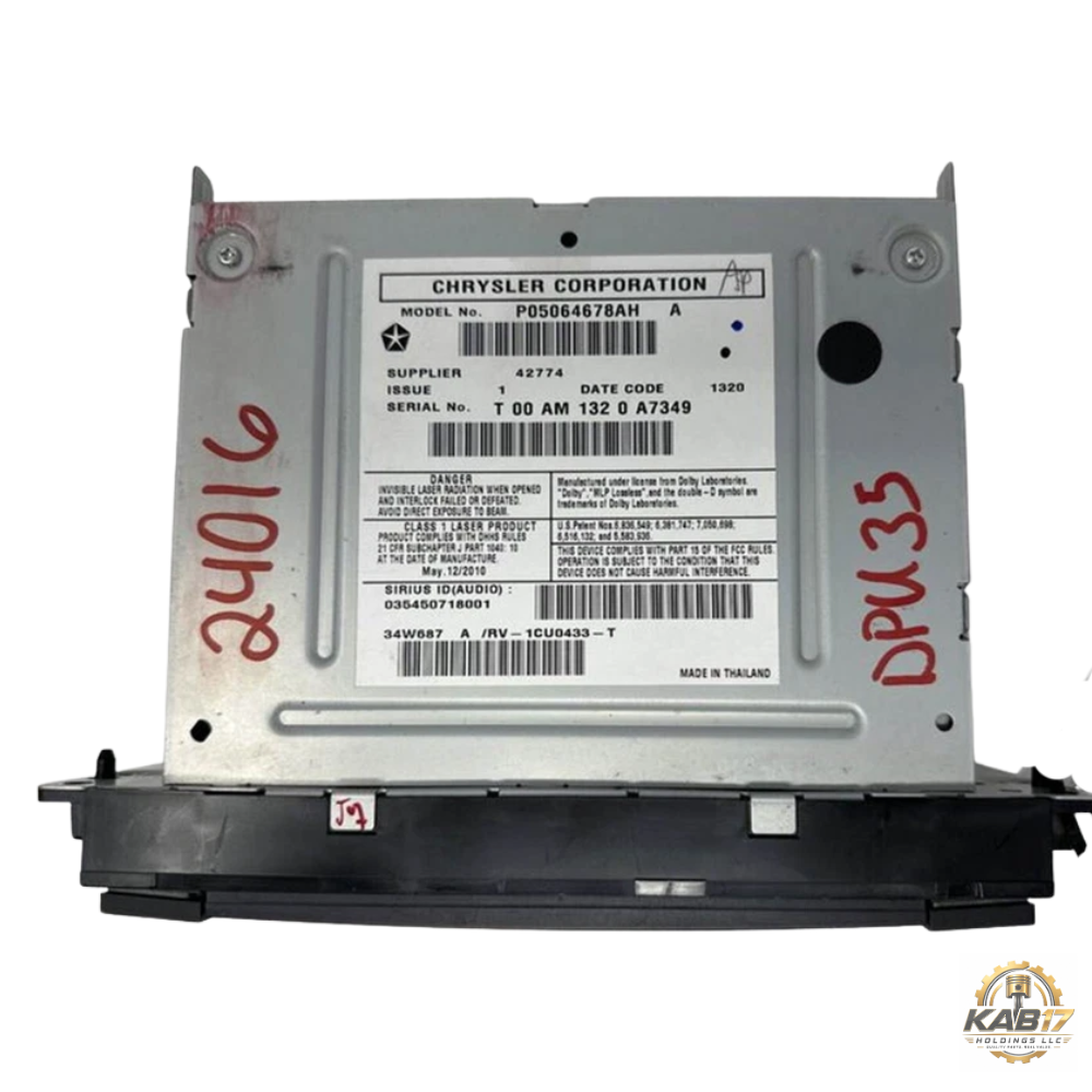 2010–2012 Dodge Ram 1500 2500 Pickup Radio AM FM DVD Player Receiver ID RBZ OEM — view 3