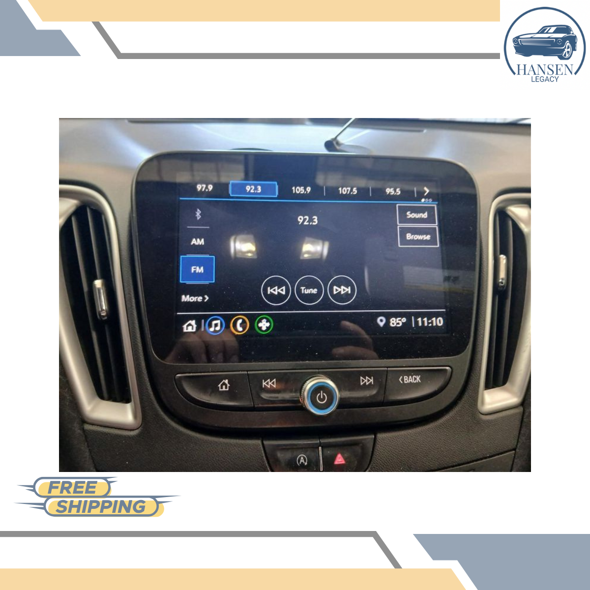 2021–2024 Chevrolet Malibu Radio Dash Display Screen ID 84712142 — view 1
