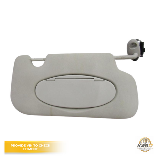 2007–2013 Mini Cooper RH Passenger Sunvisor with Mirror & Light Beige OEM — view 1
