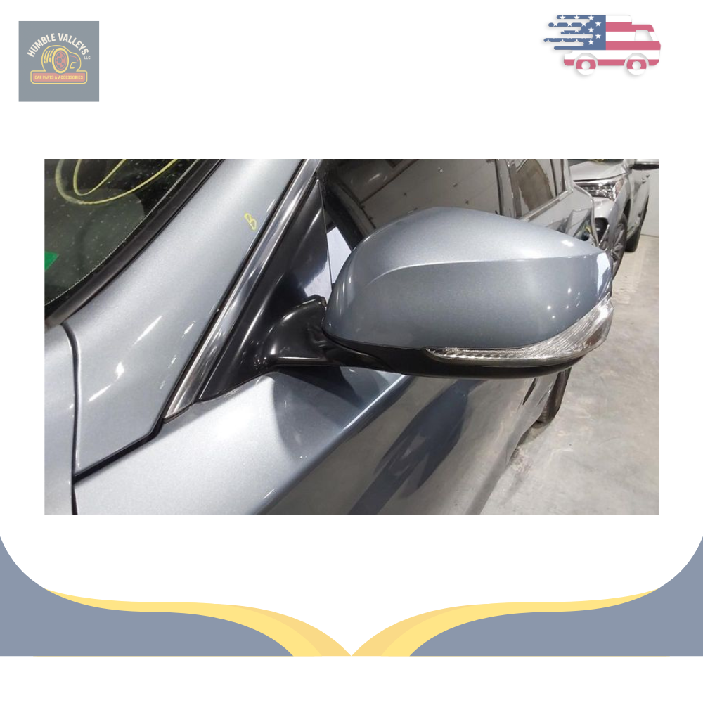 2014–2021 Infiniti Q50 Left Driver Side View Door Mirror Power Gray OEM LH — view 1