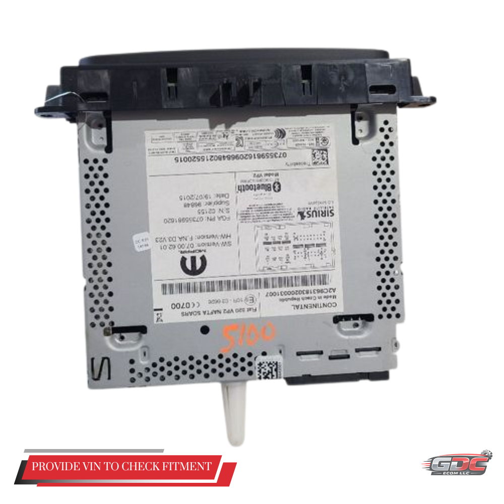 2015–2017 Jeep Renegade AM FM Radio Receiver With Display Screen OEM — view 4