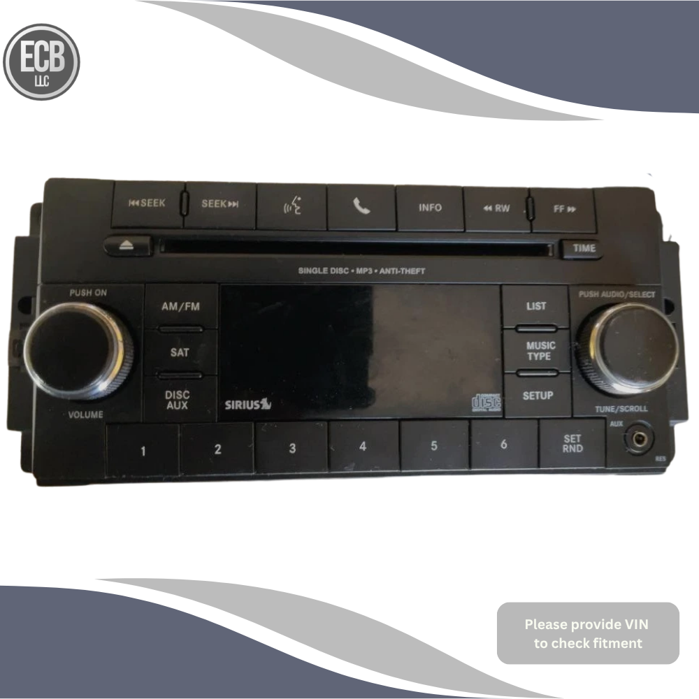 2012–2017 Jeep Patriot AM-FM-CD-MP3 Player Satellite Radio Receiver ID RES OEM — view 1