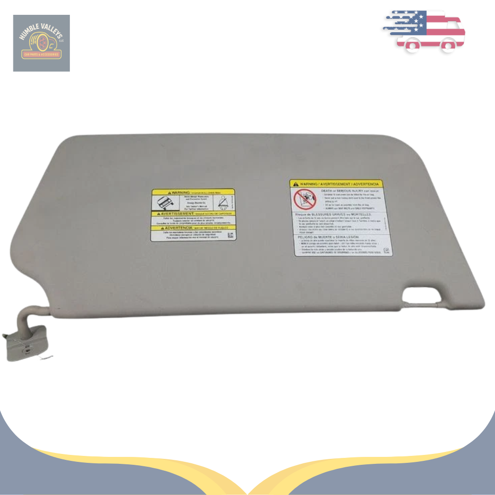 2015–2019 Ford Transit 250 Passenger RH Interior Sun Visor Gray OEM — view 2