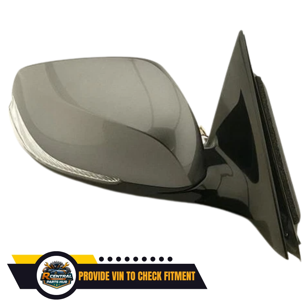 2014–2021 Infiniti Q50 Right Passenger Side Door Mirror Heated Gray OEM — view 2