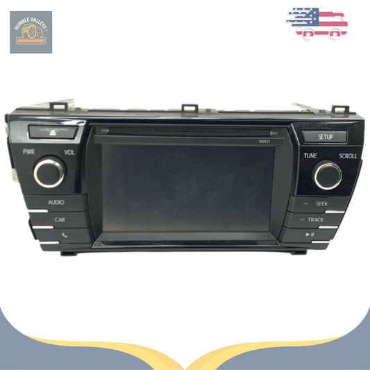 2015–2016 Toyota Corolla Radio Display Receiver AM FM CD 100571 OEM — view 1