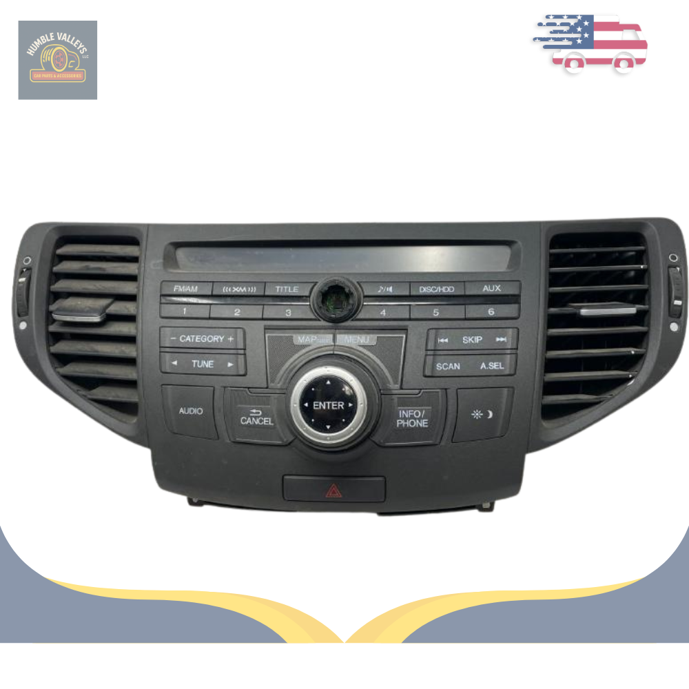 2011–2014 Acura TSX Radio Navigation Control Panel 12 13 — view 1