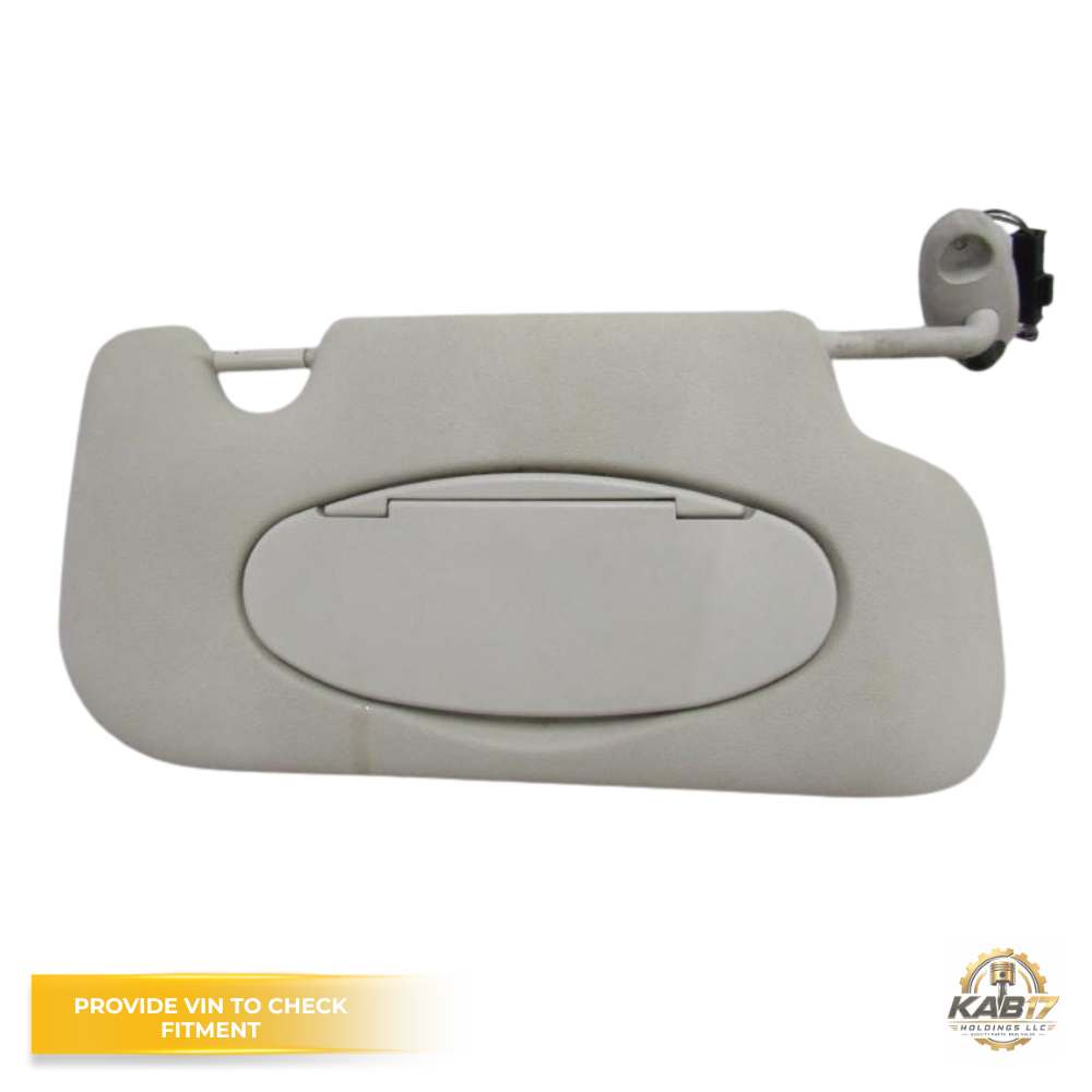 2007–2013 Mini Cooper RH Passenger Sunvisor with Mirror & Light Beige OEM — view 2