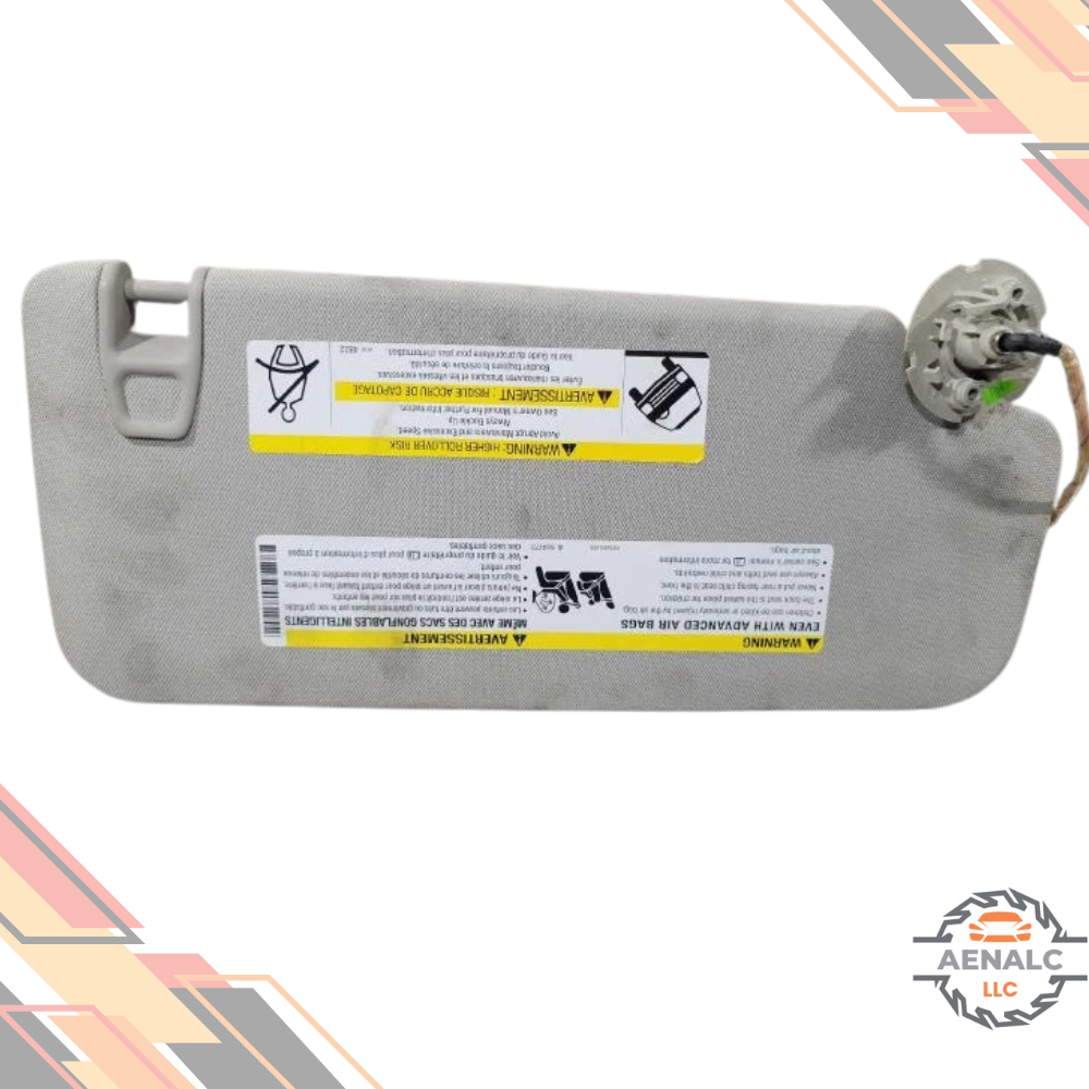 2013–2016 Buick Encore Driver LH Interior Sun Visor Illuminated Gray OEM — view 2