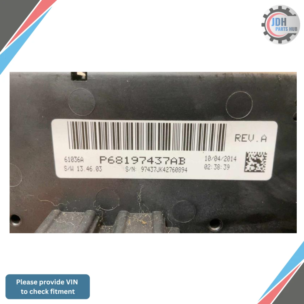 2014–2018 Jeep Wrangler Heater AC Temperature Control OEM — view 2