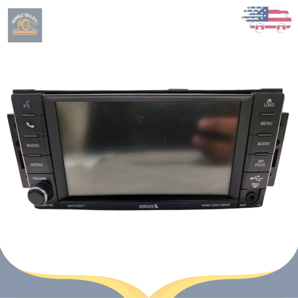 2011–2017 Jeep Patriot Compass AM FM CD DVD Satellite Radio Receiver ID RBZ OEM — view 1