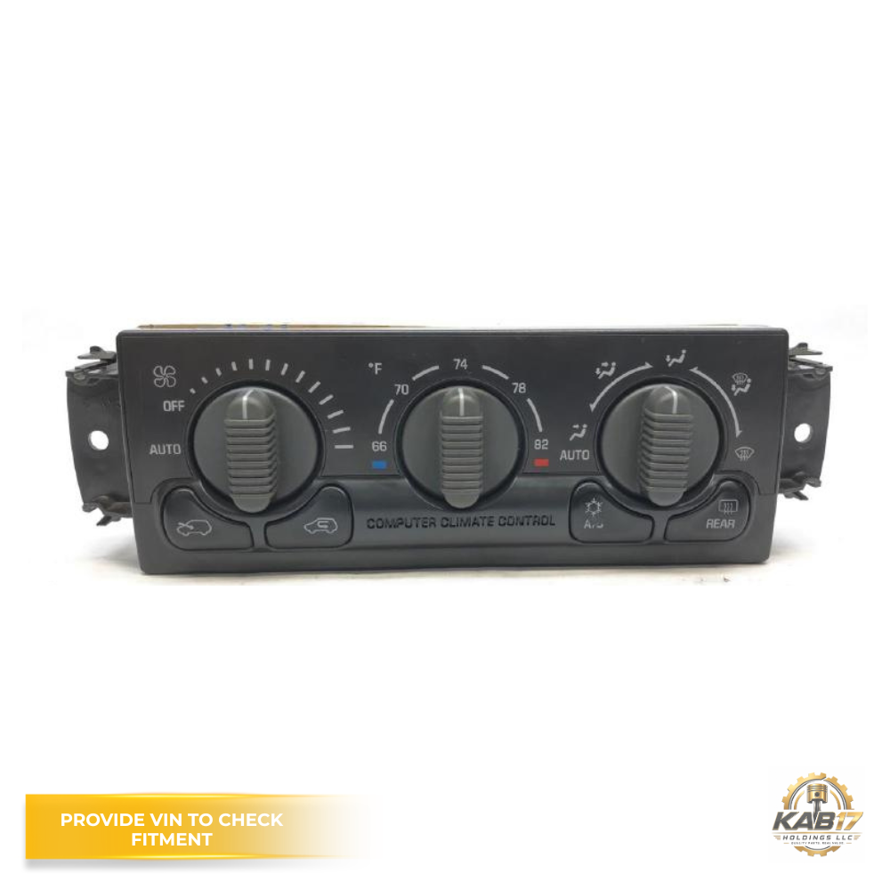 2000–2002 Chevrolet Suburban 1500 2500 AC Heater Temperature Control OEM — view 1