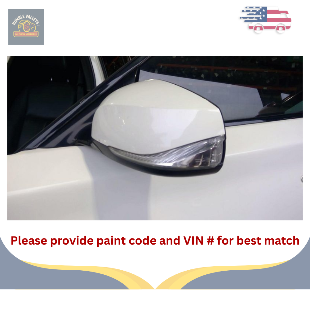 2014–2021 Infiniti Q50 Left Driver Side View Door Mirror Power White OEM LH — view 1