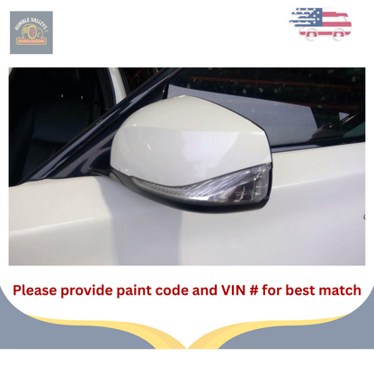 2014–2021 Infiniti Q50 Left Driver Side View Door Mirror Power White OEM LH — view 1
