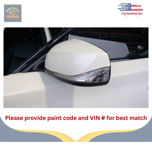 2014–2021 Infiniti Q50 Left Driver Side View Door Mirror Power White OEM LH — view 1