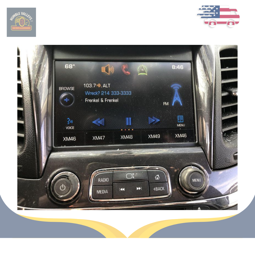 2014–2017 Chevrolet Impala Radio AM/FM MyLink 8" Display Screen Media Control Panel — view 2