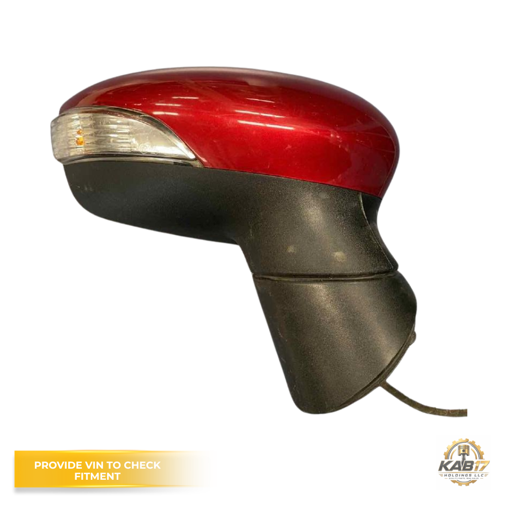 2011–2019 Ford Fiesta Right Passenger Side Door Mirror Red Heated OEM — view 1