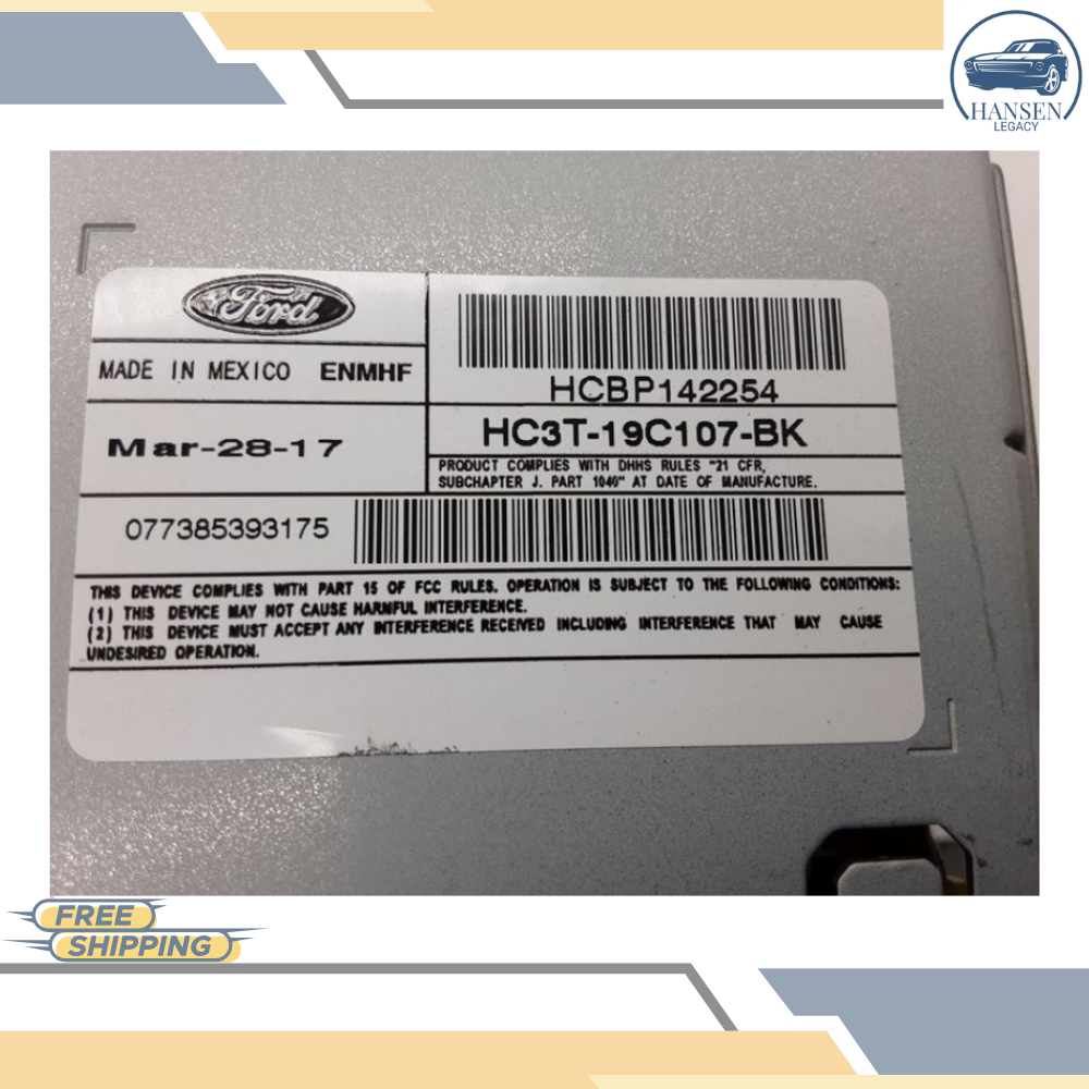 2017–2018 Ford F250 F350 Super Duty Radio Receiver ID HC3T-19C107-BB THRU BK — view 5