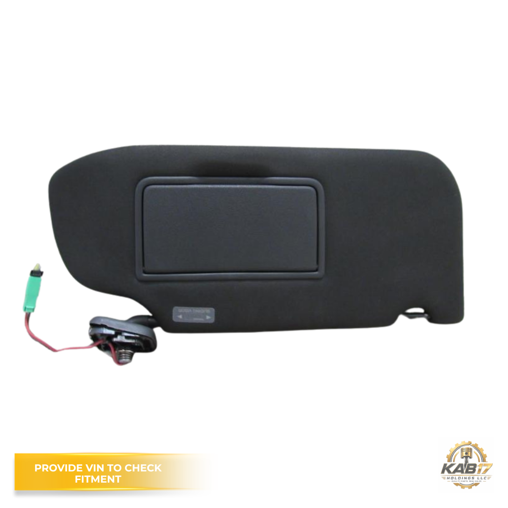 2013–2019 Ford Taurus RH Passenger Sunvisor with Mirror & Light Black OEM — view 4