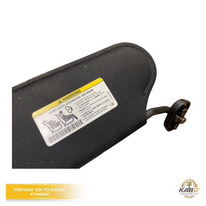 2011–2014 Chrysler 200 RH Passenger Sunvisor Sun Visor with Mirror Black OEM — view 4