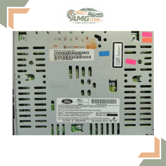 2015–2019 Ford Escape Am Fm Cd Mp3 Single Disc Radio Receiver CJ5T-19C107-GA — view 1