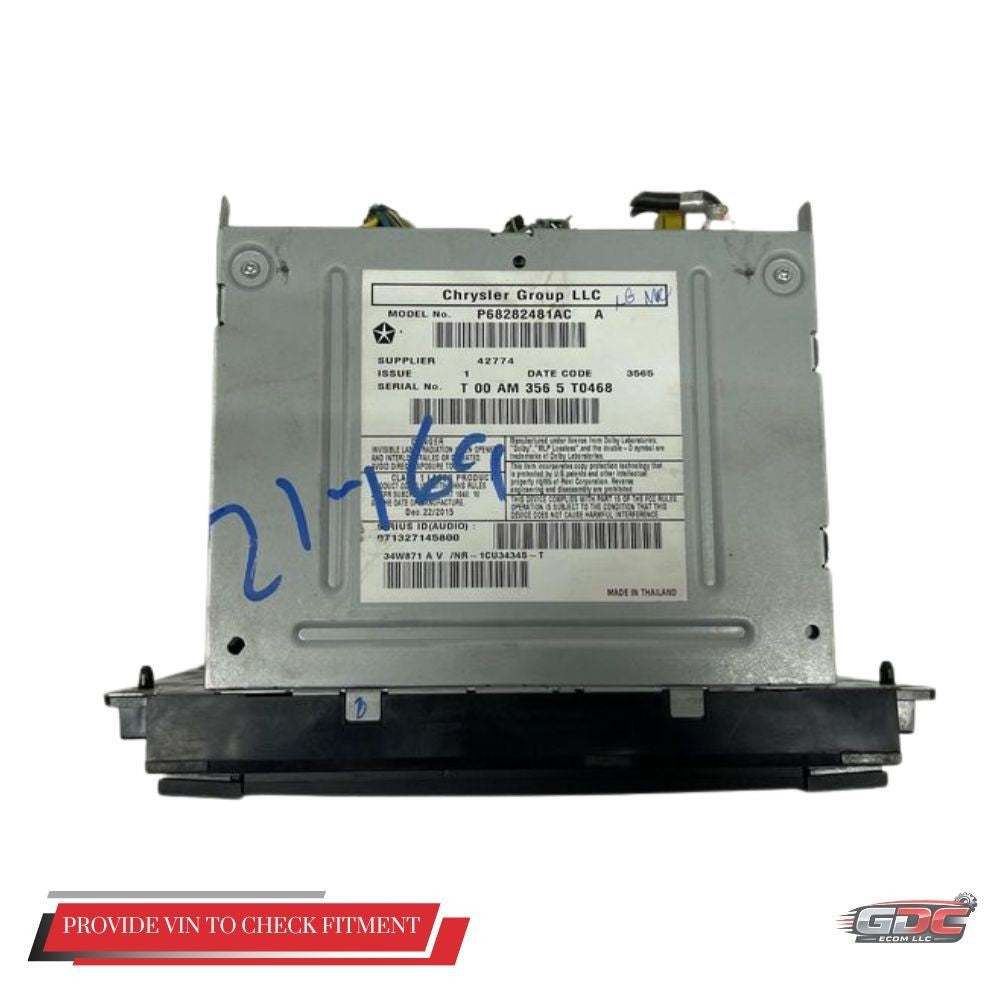 2013–2016 Chrysler Town & Country AM FM CD Navigation Radio Display Screen OEM — view 5