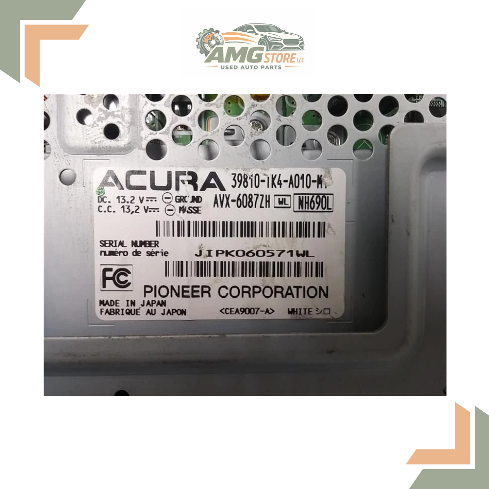 2009–2011 Acura TL Information TV Display Screen With Navigation OEM — view 4