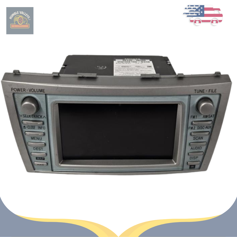 2007–2009 TOYOTA CAMRY HYBRID AM FM NAVIGATION SAT MP3/CD/DVD PLAYER RADIO OEM — view 1