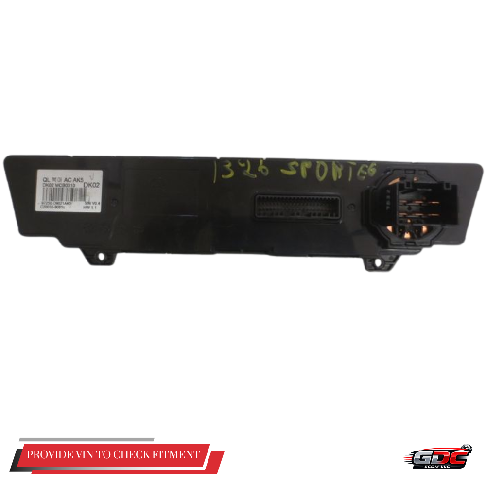 2017–2019 Kia Sportage Manual A/C AC Heater Temperature Control OEM — view 2