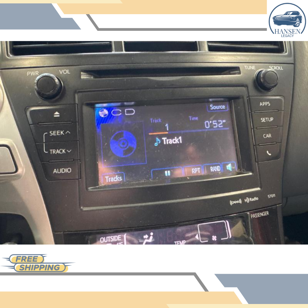 2012–2014 Toyota PRIUS Touch Screen Stereo AM FM XM HD Radio CD Player 57011 OEM — view 2