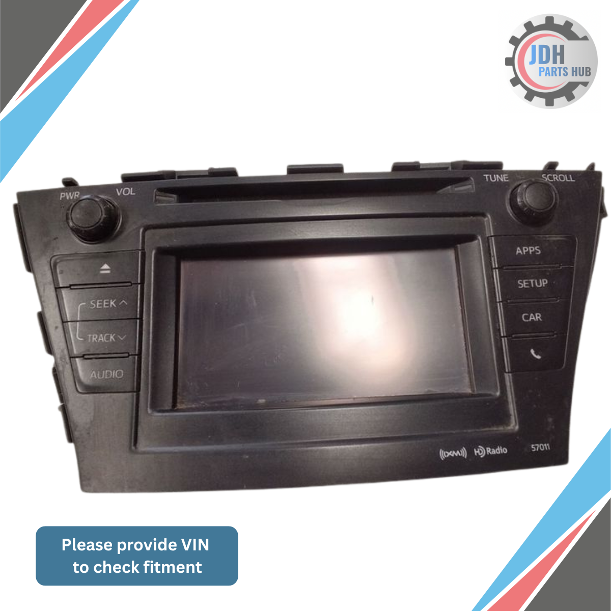 2012–2014 Toyota Prius V Radio Receiver Display OEM — view 1