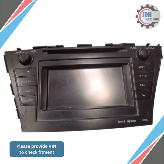 2012–2014 Toyota Prius V Radio Receiver Display OEM — view 1