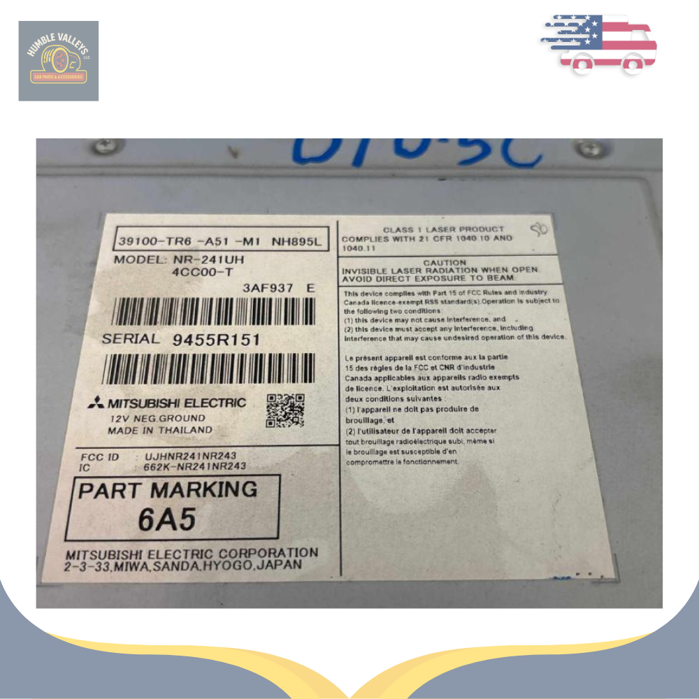 2014–2015 HONDA CIVIC SEDAN EX EX-L LX RADIO CD PLAYER DISPLAY SCREEN OEM — view 3